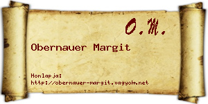 Obernauer Margit névjegykártya