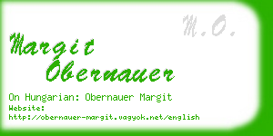 margit obernauer business card